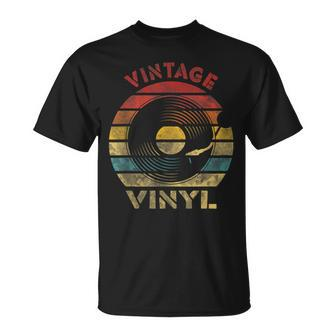 Vintage Vinyl Retro Record Vintage Music T-Shirt - Monsterry