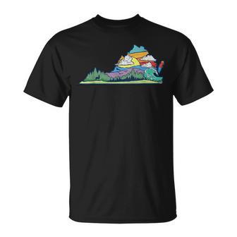 Vintage Virginia Outdoors & Nature Lover Retro 80S Graphic T-Shirt - Monsterry AU