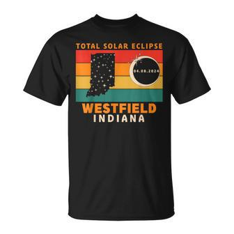 Vintage Westfield Indiana Total Solar Eclipse 2024 T-Shirt | Mazezy