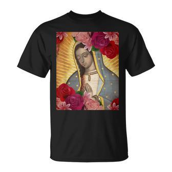 Virgen De Guadalupe Our Lady Guadalupe Vintage Mary Mexican T-Shirt - Monsterry DE