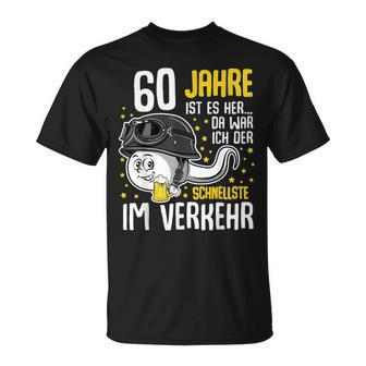 Vor 60 Jahen Der Fastest In Transport 60Th Birthday Man T-Shirt - Seseable