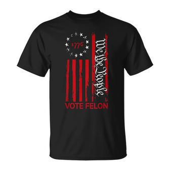 Vote Felon Trump 2024 45 And 47 Voting For The Felon T-Shirt - Monsterry UK