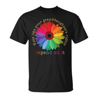 Vote Like Your Granddaughter's Rights Depend On It T-Shirt | Mazezy