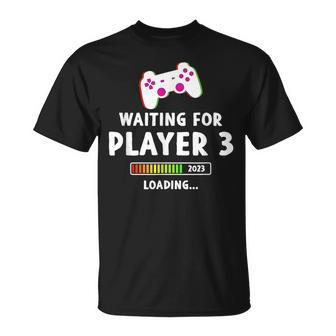 Waiting For Player 3 2023 Loading Pregnancy Gamer T-Shirt - Monsterry DE