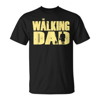 The Walking Dad With Dog For Walkies T-Shirt - Monsterry UK