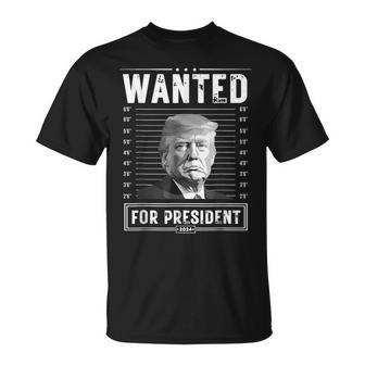 Wanted For President 2024 Donald Trump Never Surrender T-Shirt - Monsterry