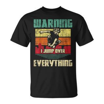 Warning I Jump Over Everything Parkour Enthusiast T-Shirt | Mazezy