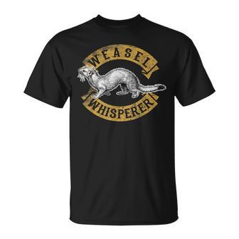 Wasel Whisperer Stuffed Animal Plush Ferret T-Shirt - Monsterry CA