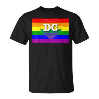 Washington Dc Gay Pride Rainbow Flag Lgbt T-Shirt - Monsterry DE