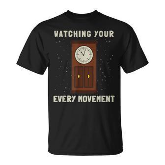 Watch Collector Watchmaker And Horologist Grandfather Clock T-Shirt - Monsterry