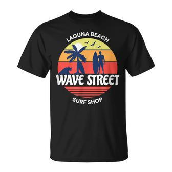 Wave Street Surf Shop Sunrise Logo T-Shirt - Monsterry UK