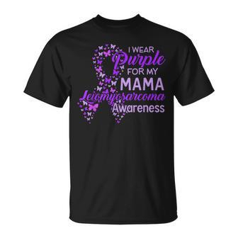 I Wear Purple For My Mama Leiomyosarcoma Awareness T-Shirt - Monsterry