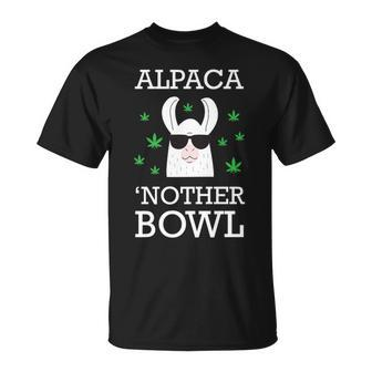 Weed Marijuana Pun Alpaca Nother Bowl T-Shirt - Monsterry