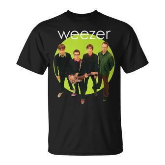 Weezer Green Album Circle T-Shirt - Monsterry UK
