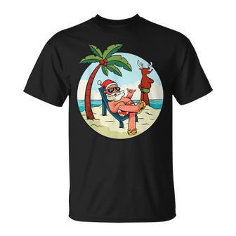 Weihnachten Am Strand Weihnachten Im Juli T-Shirt - Seseable