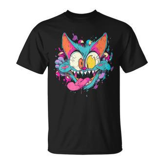 Weirdcore Dreamcore 90S Retro Funky Cat Weird Alt Aesthetic T-Shirt - Thegiftio UK