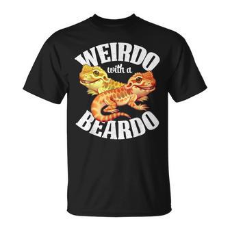 Weirdo And Beardo Bearded Dragon Lover Apparel T-Shirt - Monsterry CA