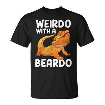 Weirdo With A Beardo Bearded Dragon Pet Owner T-Shirt - Monsterry AU