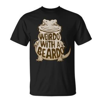 Weirdo With A Beardo Bearded Dragon T-Shirt - Monsterry CA