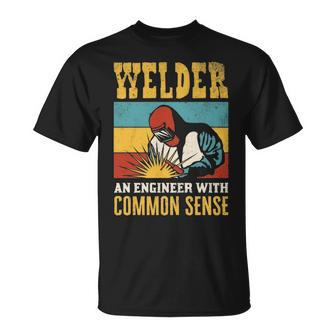Welder An Engineer Welding Vintage Weld Welders T-Shirt | Mazezy UK