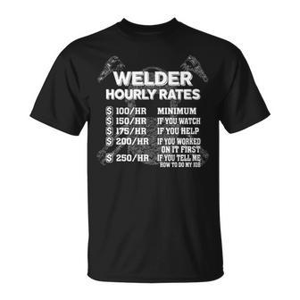 Welder Hourly Rate Welding T-Shirt | Mazezy