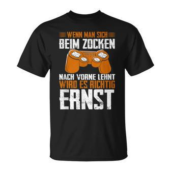 Wenn Man Sich Beim Zocken Gamer Gamer Boys Men T-Shirt - Seseable