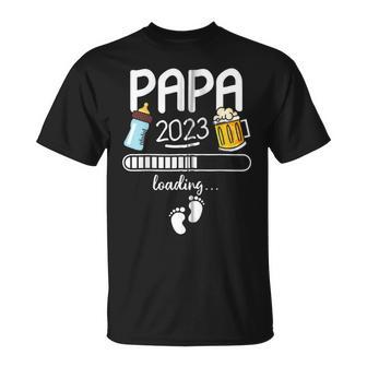 Werdende Papa Geschenk Für Werdendeater Papa 2023 Loading Kapuzenjacke T-Shirt - Geschenkecke