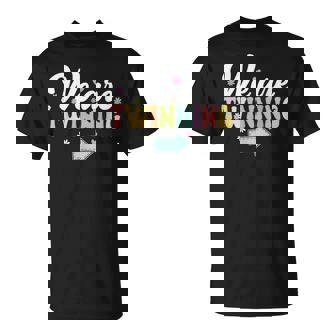 We're Twinning With My Bestie Twin Day Spirit Week Retro 70S T-Shirt | Seseable CA