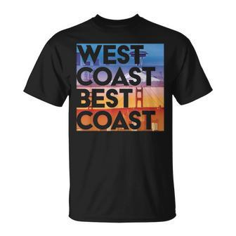 West Coast Best Coast SeaPoSfLa Graphic T-Shirt - Monsterry UK