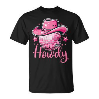 Western Cowgirl Rodeo Disco Retro Bachelorette Party T-Shirt - Monsterry