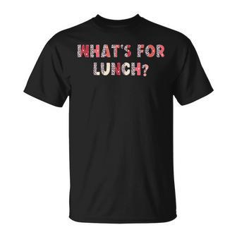 What's For Lunch School Cafeteria Lady Leopard Pink Cute T-Shirt - Monsterry