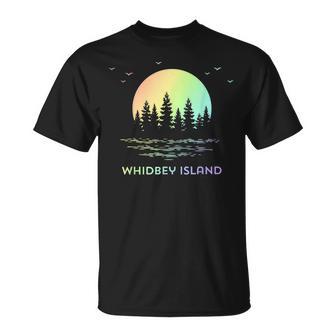 Whidbey Island Washington Sunset Nature T-Shirt - Monsterry DE