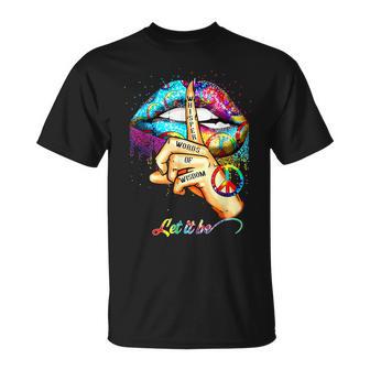 Whisper Words Of Wisdom Let Peace Signal Let It Be T-Shirt - Monsterry AU