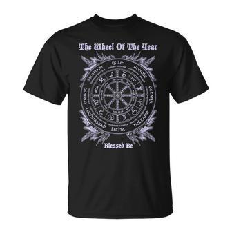 Wicca Wheel Of The Year T Blessed Be T T-Shirt - Monsterry AU