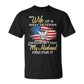 Wife Of Navy Veteran T-Shirt | Mazezy