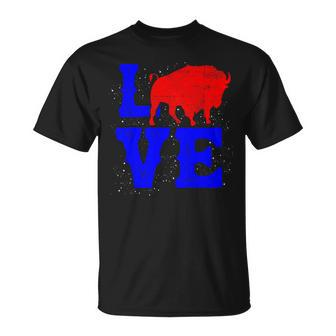 Wild American Bison Lover Valentines Day Love Buffalo T-Shirt - Monsterry UK