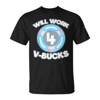 Will Work For Bucks V For Bucks Rpg Gamer Youth T-Shirt - Monsterry CA
