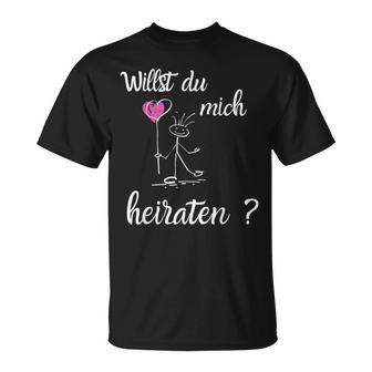 - Willst Du Mich Heiraten Wedding Proposal T-Shirt - Seseable