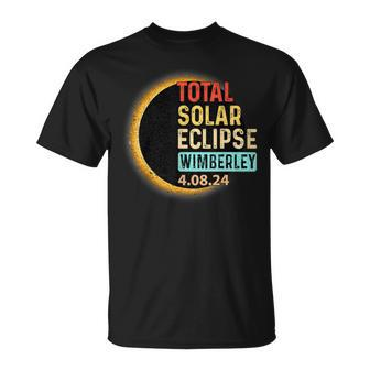 Wimberley Texas Tx Total Solar Eclipse Party 2024 Totality T-Shirt | Mazezy
