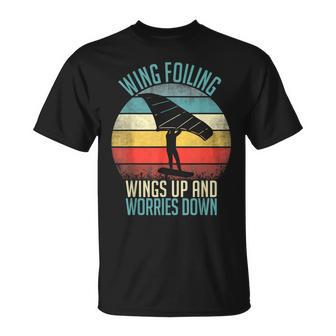 Wing-Foil Wing Surf Wingfoiling Hydrofoil Foilboarding T-Shirt - Geschenkecke