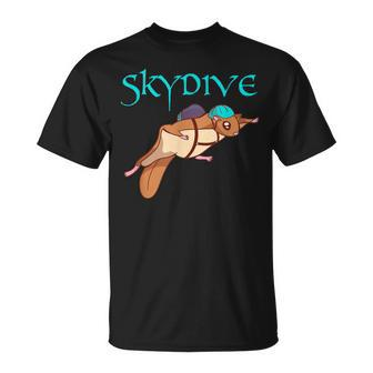 Wingsuit Flying Squirrel Skydiver T-Shirt - Monsterry
