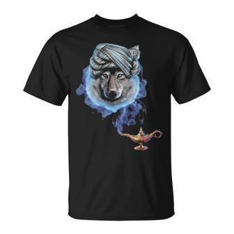 Wolf As Magical Wizard T-Shirt | Mazezy