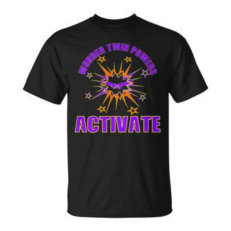 Wonder Twin Powers Activate Identical And Fraternal Comic T-Shirt - Monsterry UK