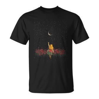 Wonderland Smiling Starry Night Alice In Wonderland T-Shirt - Monsterry CA