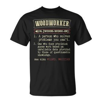 Woodworker Dictionary Term Men's Badass T-Shirt | Mazezy