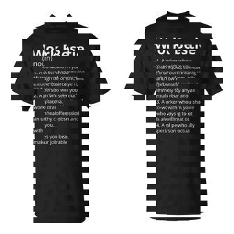 Work Bestie Definition Description Camiseta unisex - Regaloses