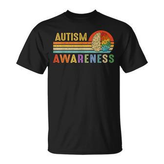 World Autism Awareness Neurodiversity Autistic April Sunset T-Shirt - Seseable