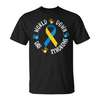 World Down Syndrome Day Awareness Socks Down Right 2024 T-Shirt | Mazezy