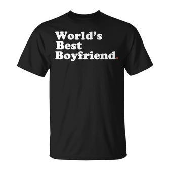 World's Best Boyfriend Valentine For Him T-Shirt - Thegiftio UK