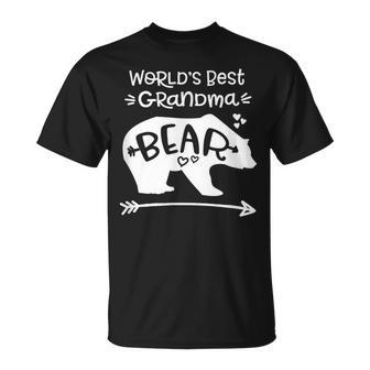 World's Best Grandma Bear For Grandmothers T-Shirt - Monsterry UK
